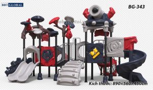 Cầu trượt liên hoàn cao cấp nhập khẩu BG-343