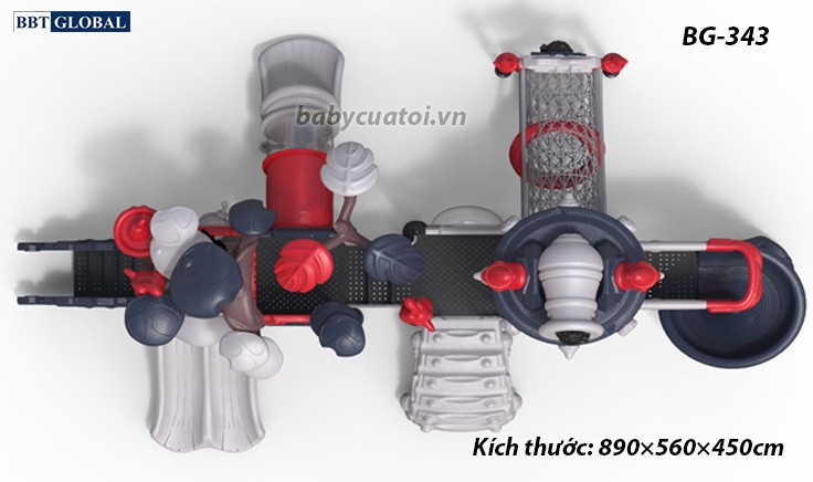 Cầu trượt liên hoàn cao cấp nhập khẩu BG-343