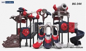 Cầu trượt liên hoàn cao cấp nhập khẩu BG-344