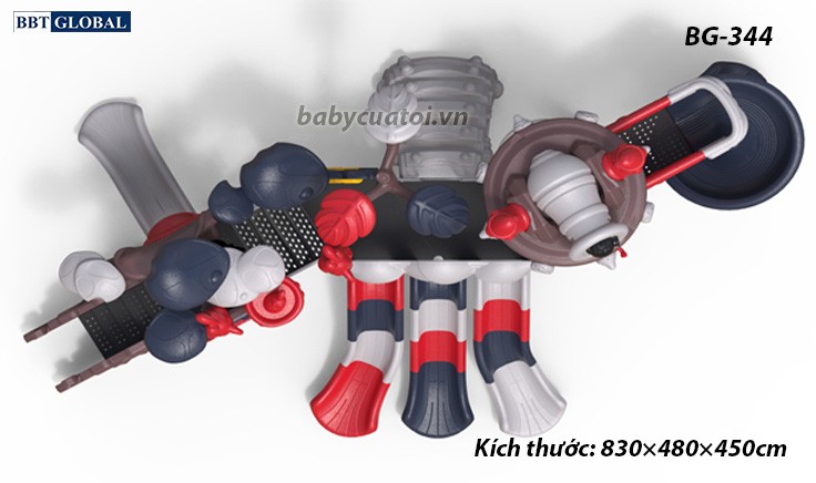 Cầu trượt liên hoàn cao cấp nhập khẩu BG-344