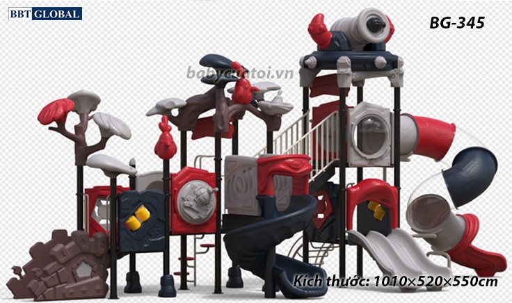 Cầu trượt liên hoàn cao cấp nhập khẩu BG-345