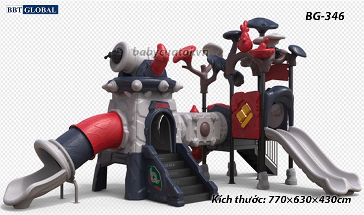 Cầu trượt liên hoàn cao cấp nhập khẩu BG-346