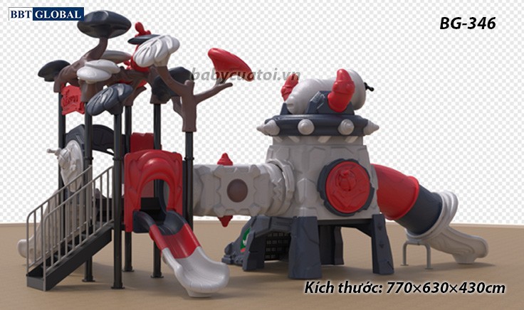 Cầu trượt liên hoàn cao cấp nhập khẩu BG-346