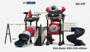 Cầu trượt liên hoàn cao cấp nhập khẩu BG-347