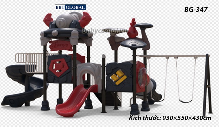 Cầu trượt liên hoàn cao cấp nhập khẩu BG-347