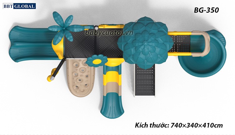 Cầu trượt liên hoàn cao cấp nhập khẩu BG-350