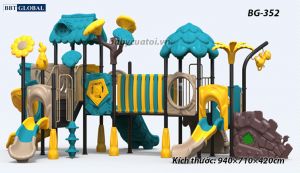 Cầu trượt liên hoàn cao cấp nhập khẩu BG-352
