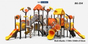 Cầu trượt liên hoàn cao cấp nhập khẩu BG-354