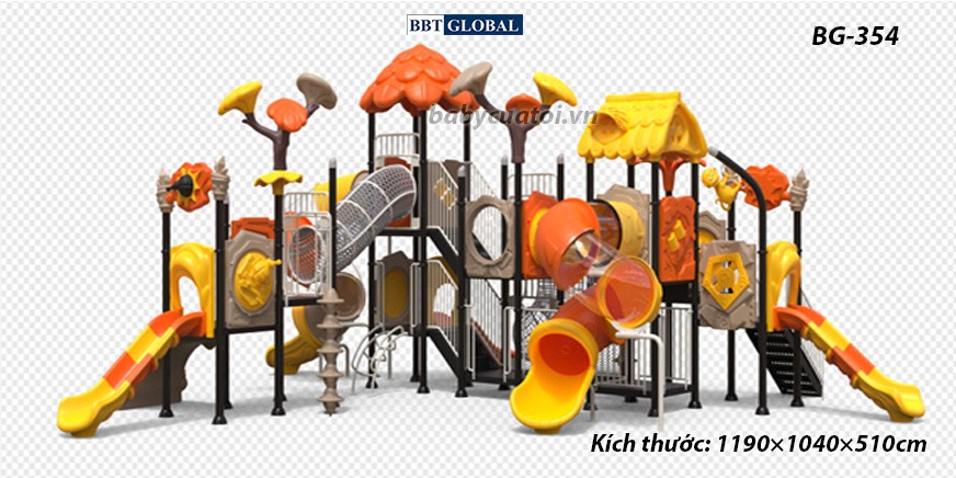 Cầu trượt liên hoàn cao cấp nhập khẩu BG-354