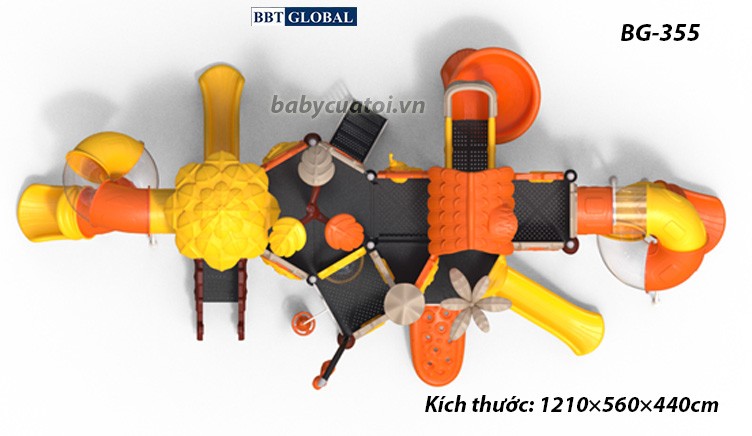 Cầu trượt liên hoàn cao cấp nhập khẩu BG-355