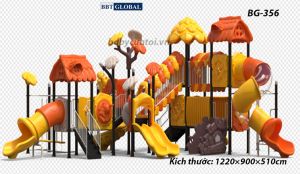 Cầu trượt liên hoàn cao cấp nhập khẩu BG-356