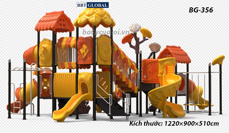 Cầu trượt liên hoàn cao cấp nhập khẩu BG-356
