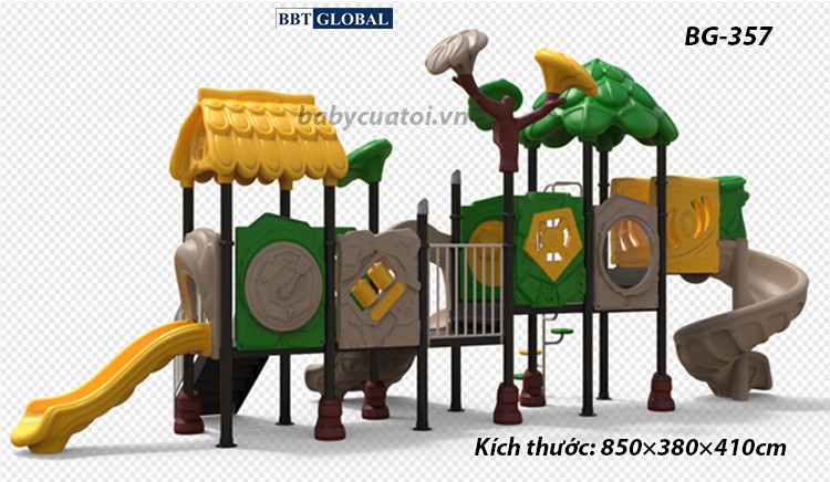Cầu trượt liên hoàn cao cấp nhập khẩu BG-357