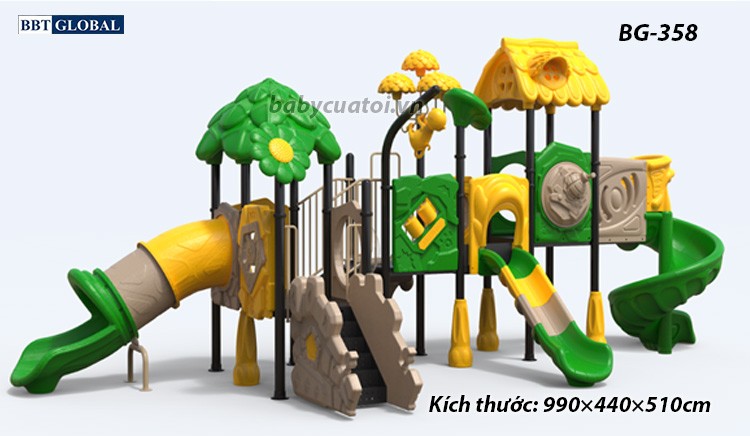Cầu trượt liên hoàn cao cấp nhập khẩu BG-358