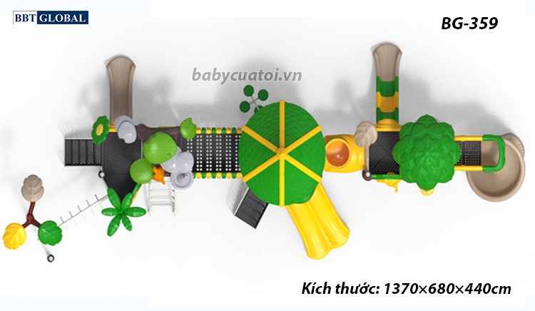 Cầu trượt liên hoàn cao cấp nhập khẩu BG-359
