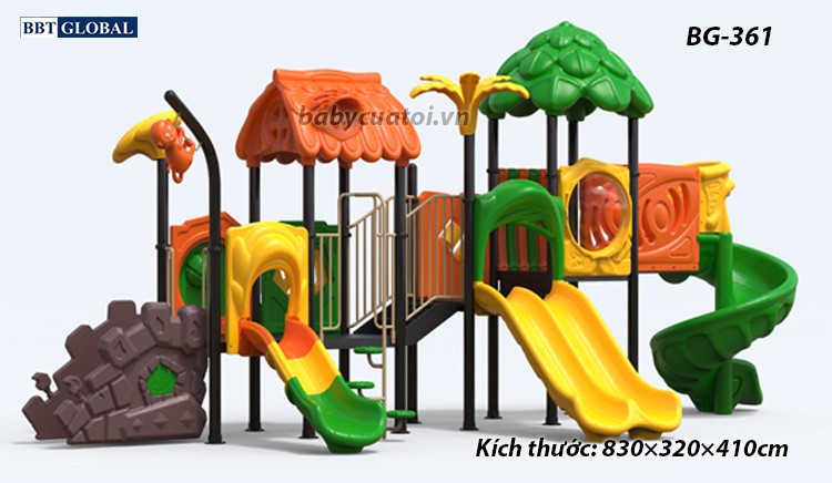 Cầu trượt liên hoàn cao cấp nhập khẩu BG-361