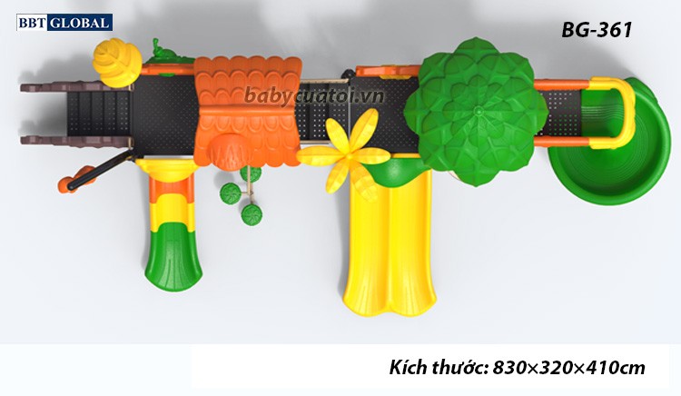 Cầu trượt liên hoàn cao cấp nhập khẩu BG-361