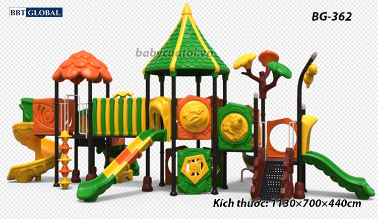 Cầu trượt liên hoàn cao cấp nhập khẩu BG-362
