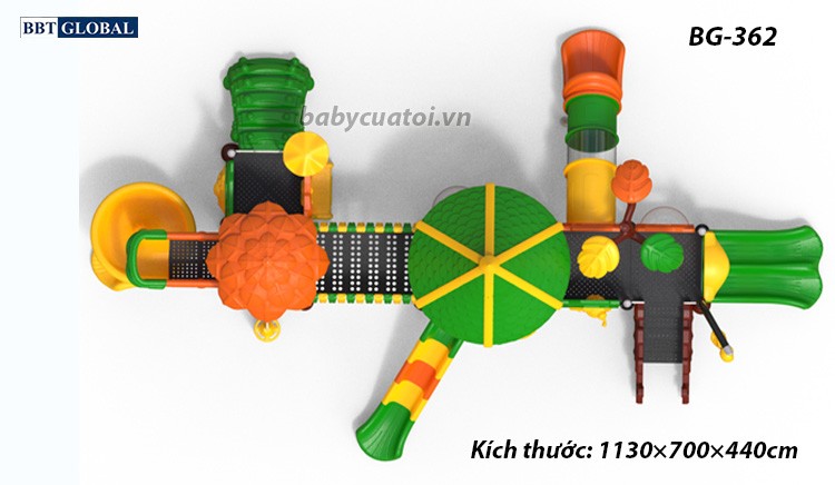 Cầu trượt liên hoàn cao cấp nhập khẩu BG-362