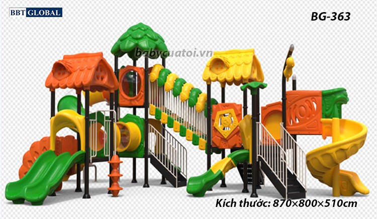 Cầu trượt liên hoàn cao cấp nhập khẩu BG-363