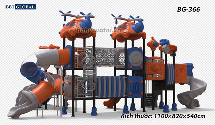 Cầu trượt liên hoàn cao cấp nhập khẩu BG-366