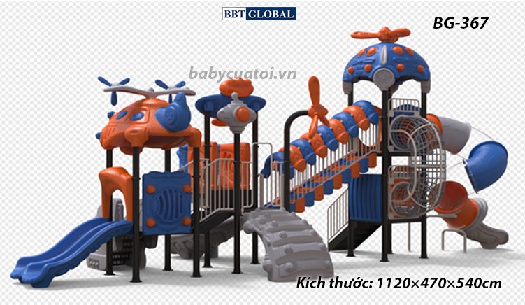 Cầu trượt liên hoàn cao cấp nhập khẩu BG-367