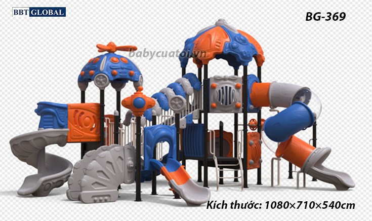 Cầu trượt liên hoàn cao cấp nhập khẩu BG-369