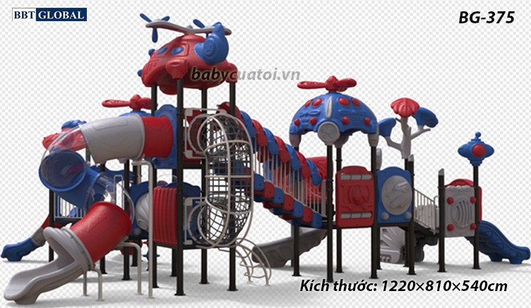 Cầu trượt liên hoàn cao cấp nhập khẩu BG-375