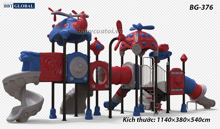 Cầu trượt liên hoàn cao cấp nhập khẩu BG-376