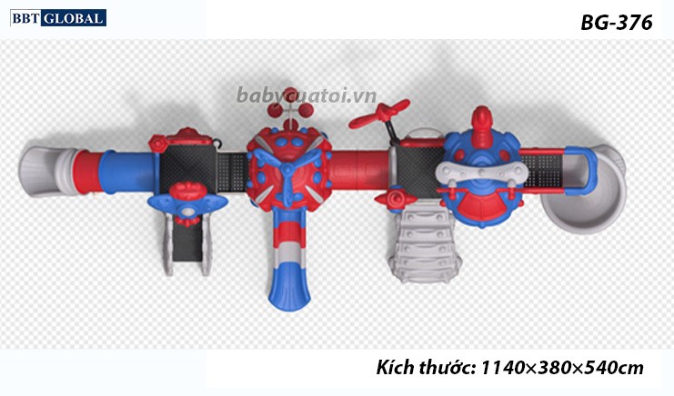Cầu trượt liên hoàn cao cấp nhập khẩu BG-376