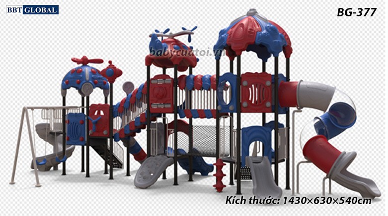 Cầu trượt liên hoàn cao cấp nhập khẩu BG-377