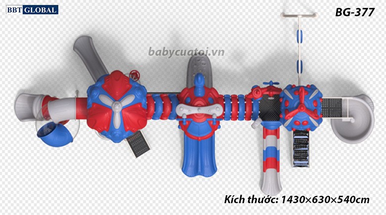 Cầu trượt liên hoàn cao cấp nhập khẩu BG-377