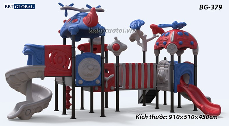 Cầu trượt liên hoàn cao cấp nhập khẩu BG-379