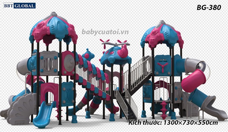 Cầu trượt liên hoàn cao cấp nhập khẩu BG-380