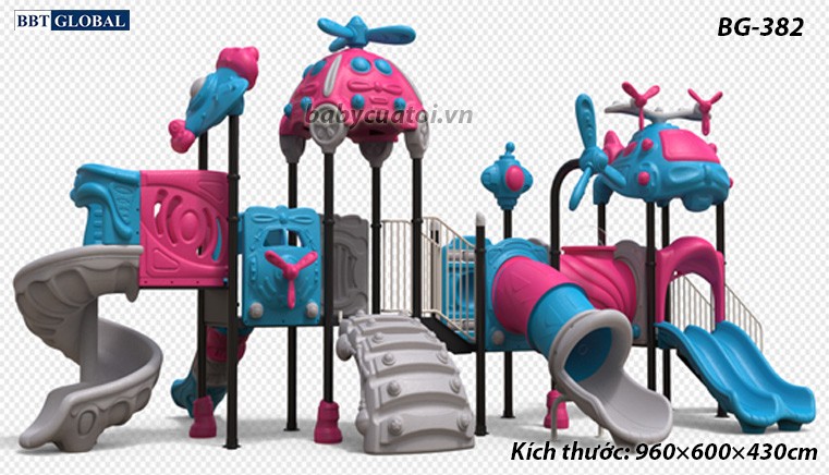 Cầu trượt liên hoàn cao cấp nhập khẩu BG-382