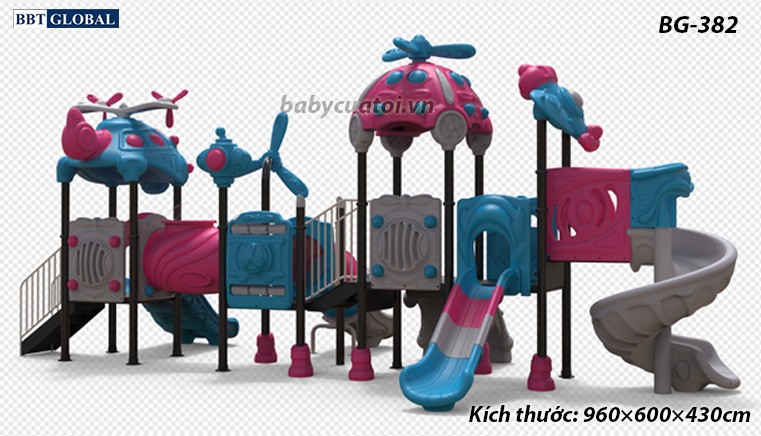 Cầu trượt liên hoàn cao cấp nhập khẩu BG-382