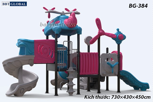 Cầu trượt liên hoàn cao cấp nhập khẩu BG-384