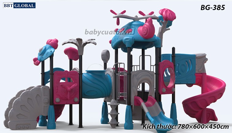 Cầu trượt liên hoàn cao cấp nhập khẩu BG-385