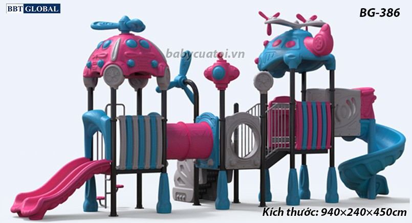 Cầu trượt liên hoàn cao cấp nhập khẩu BG-386