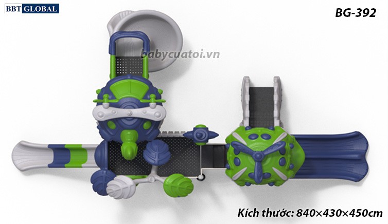 Cầu trượt liên hoàn cao cấp nhập khẩu BG-392