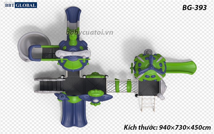 Cầu trượt liên hoàn cao cấp nhập khẩu BG-393