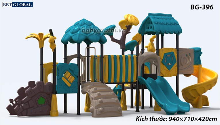 Cầu trượt liên hoàn cao cấp nhập khẩu BG-396