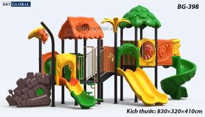 Cầu trượt liên hoàn cao cấp nhập khẩu BG-398