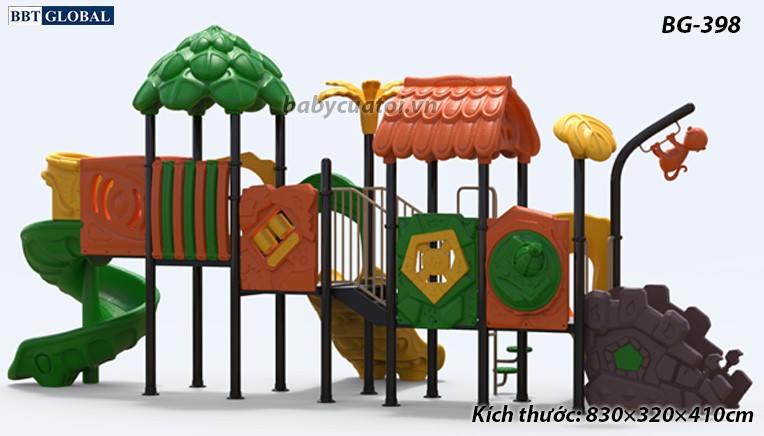 Cầu trượt liên hoàn cao cấp nhập khẩu BG-388