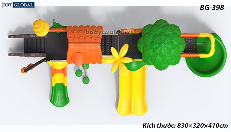 Cầu trượt liên hoàn cao cấp nhập khẩu BG-398