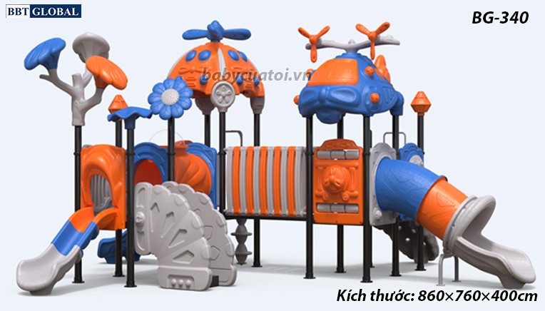 Cầu trượt liên hoàn cao cấp nhập khẩu BG-400