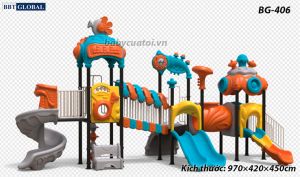 Cầu trượt liên hoàn cao cấp nhập khẩu BG-406
