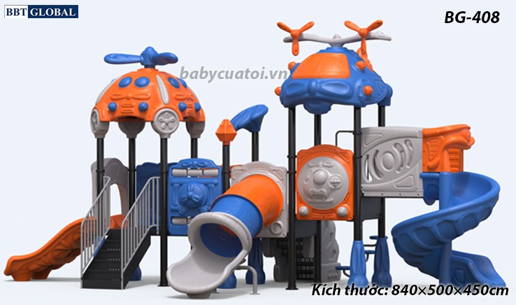Cầu trượt liên hoàn cao cấp nhập khẩu BG-408