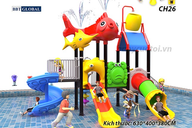 Cầu trượt liên hoàn công viên nước CH26