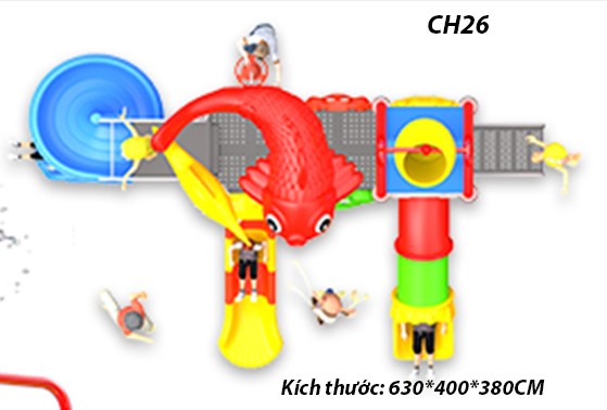 Cầu trượt liên hoàn công viên nước CH26